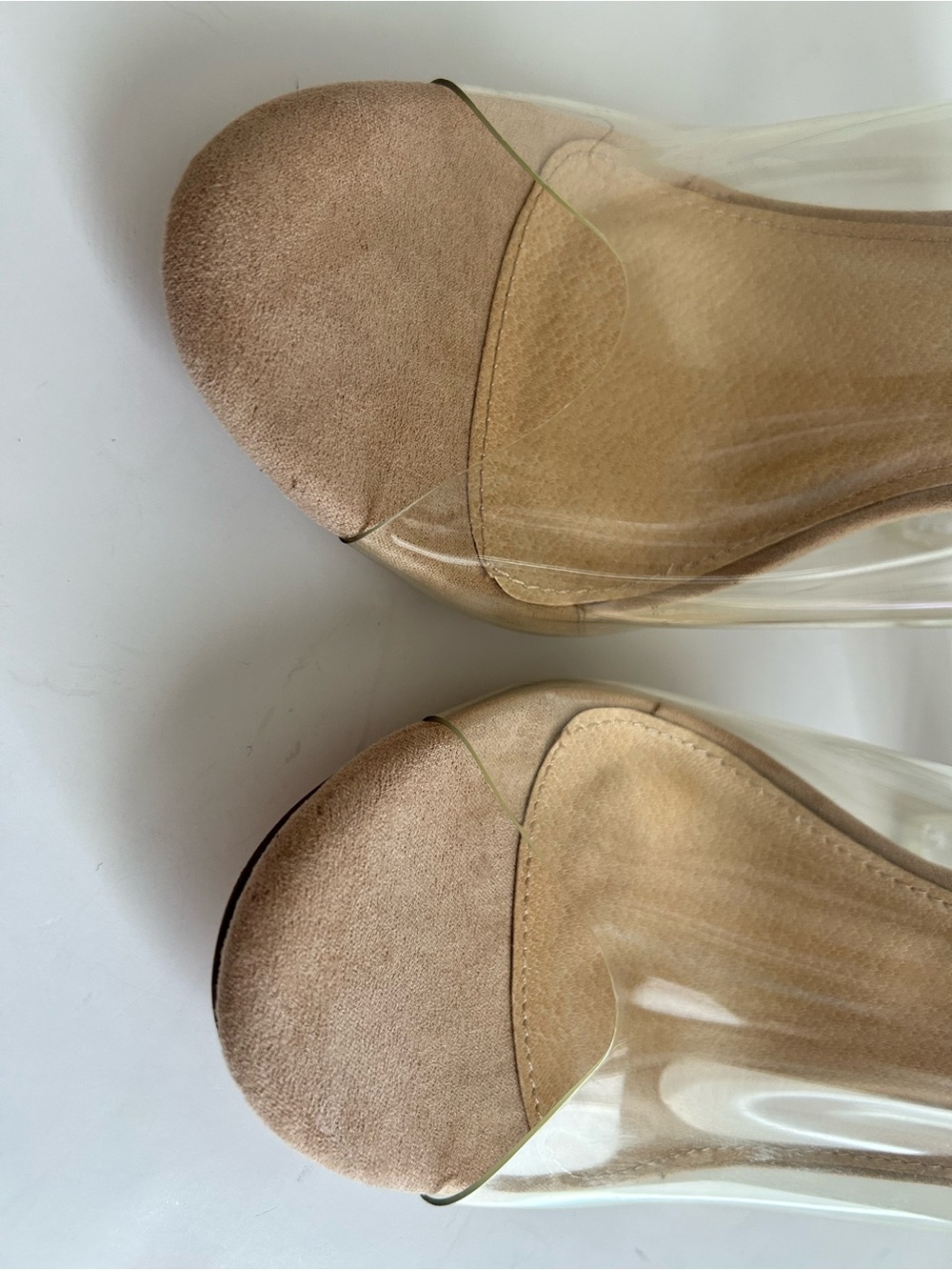 Olivia jaymes Clear Strap Nude Block Heel Mule - Picture 7 of 15